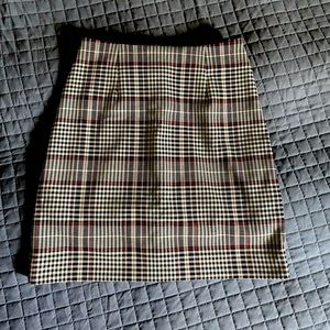 H&M Plaid Mini Skirt